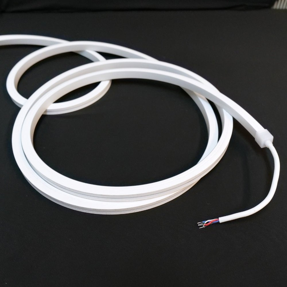 RGBW (3000K) LED Neon Flex 13x13mm IP67 Waterproof 48V 20 Metre - House of LEDS