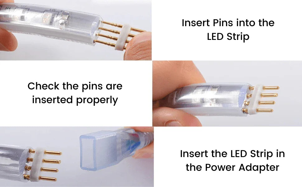 RGB LED Strip 120 LEDs/m 220V IP67 Wireless Bluetooth App Control with Remote - ATOM LED