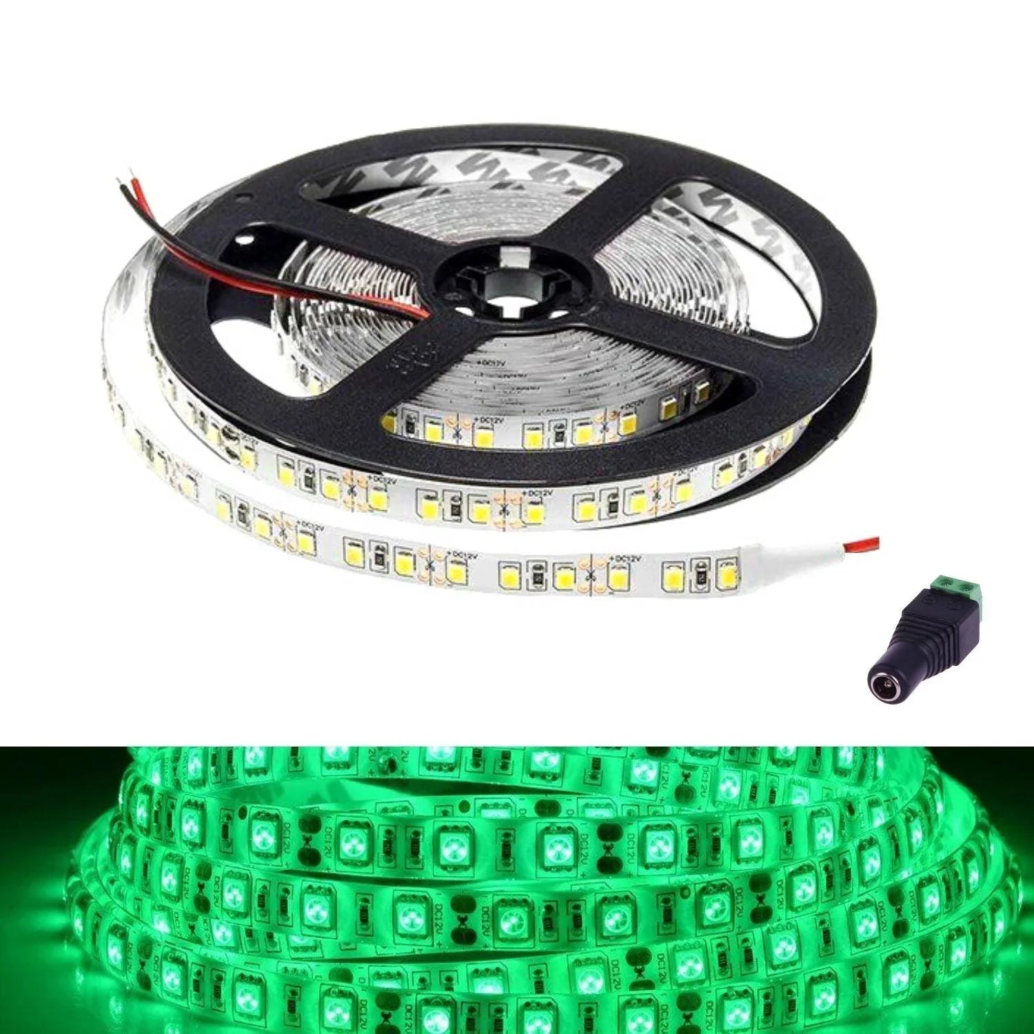 Green Led Backlight Green LED Strip 12V 5050 IP65 Waterproof 60LED/m 5 metre – Glow LEDs