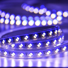 Tricolour LED Strip Light 220V 240V 5730 Warm White, Blue, Purple IP65 120LED/m Kit - House of LEDS