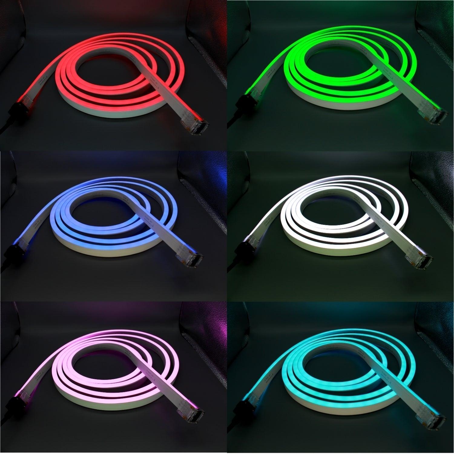 Ultra Long RGB Neon Flex 48V 10x20mm IP68 Waterproof 30 Metre - House of LEDS