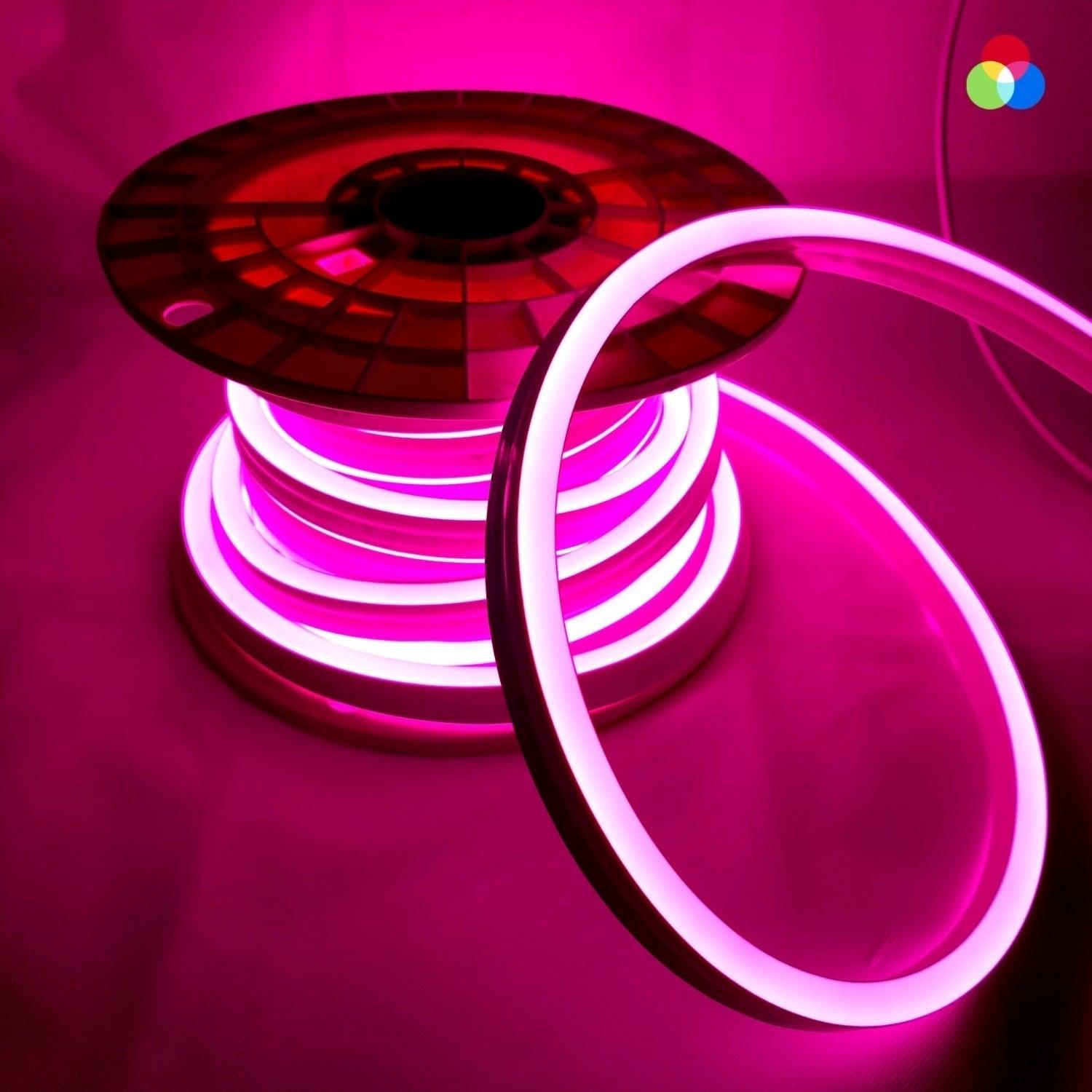 Ultra Long RGB Neon Flex 48V 10x20mm IP68 Waterproof 30 Metre - House of LEDS