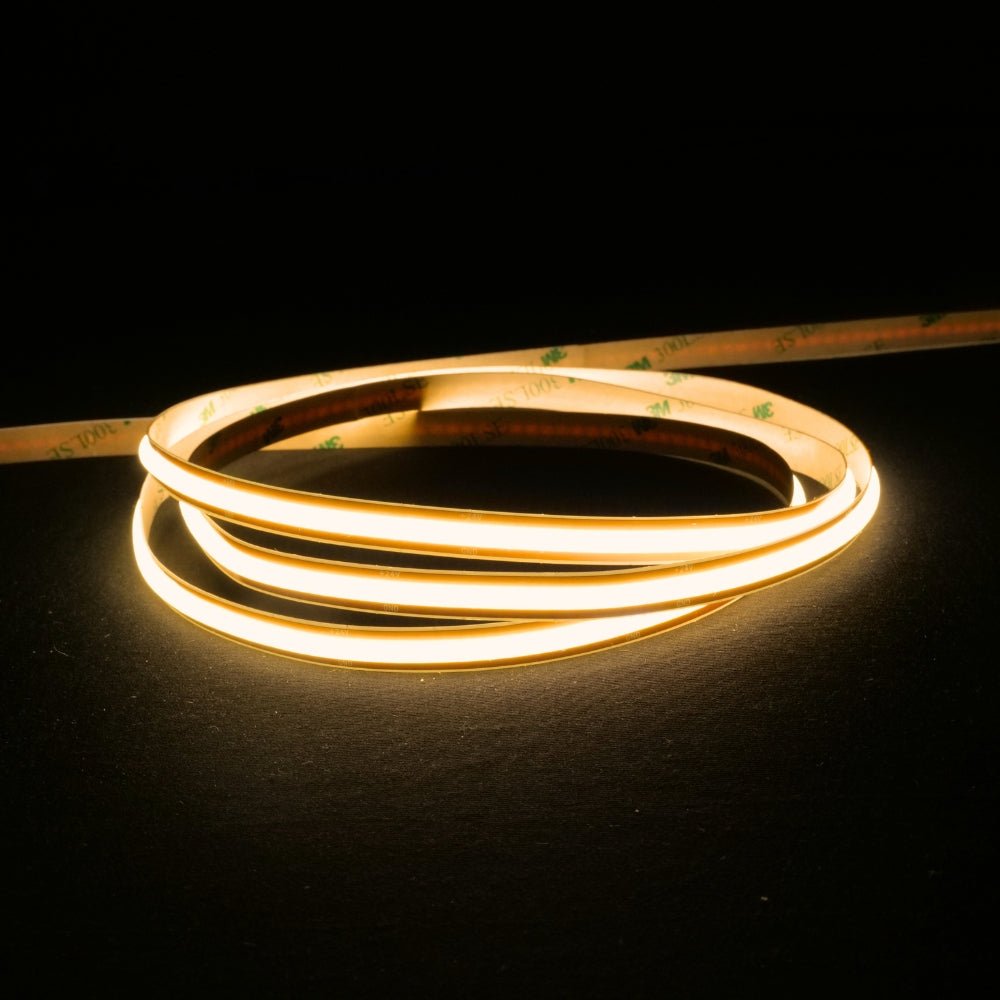 Warm White 3000K COB LED Strip 24V 480LEDs/m IP20 Cut Anywhere - House of LEDS