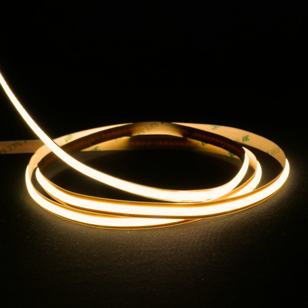 Warm White 3000K COB LED Strip 24V 480LEDs/m IP20 Cut Anywhere - House of LEDS