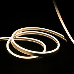 Warm White LED Neon Flex 220V 240V Wireless 8x16mm 120LEDs/m IP65 with UK Plug