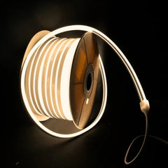 Warm White LED Neon Flex 220V 240V Wireless 8x16mm 120LEDs/m IP65 with UK Plug