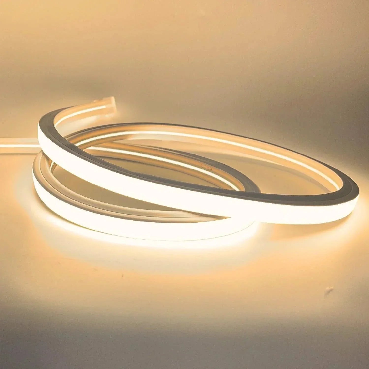 Warm White Neon Flex 3000K 16x16mm 220V 240V Top Bending IP65 10cm Cut with UK Plug - ATOM LED