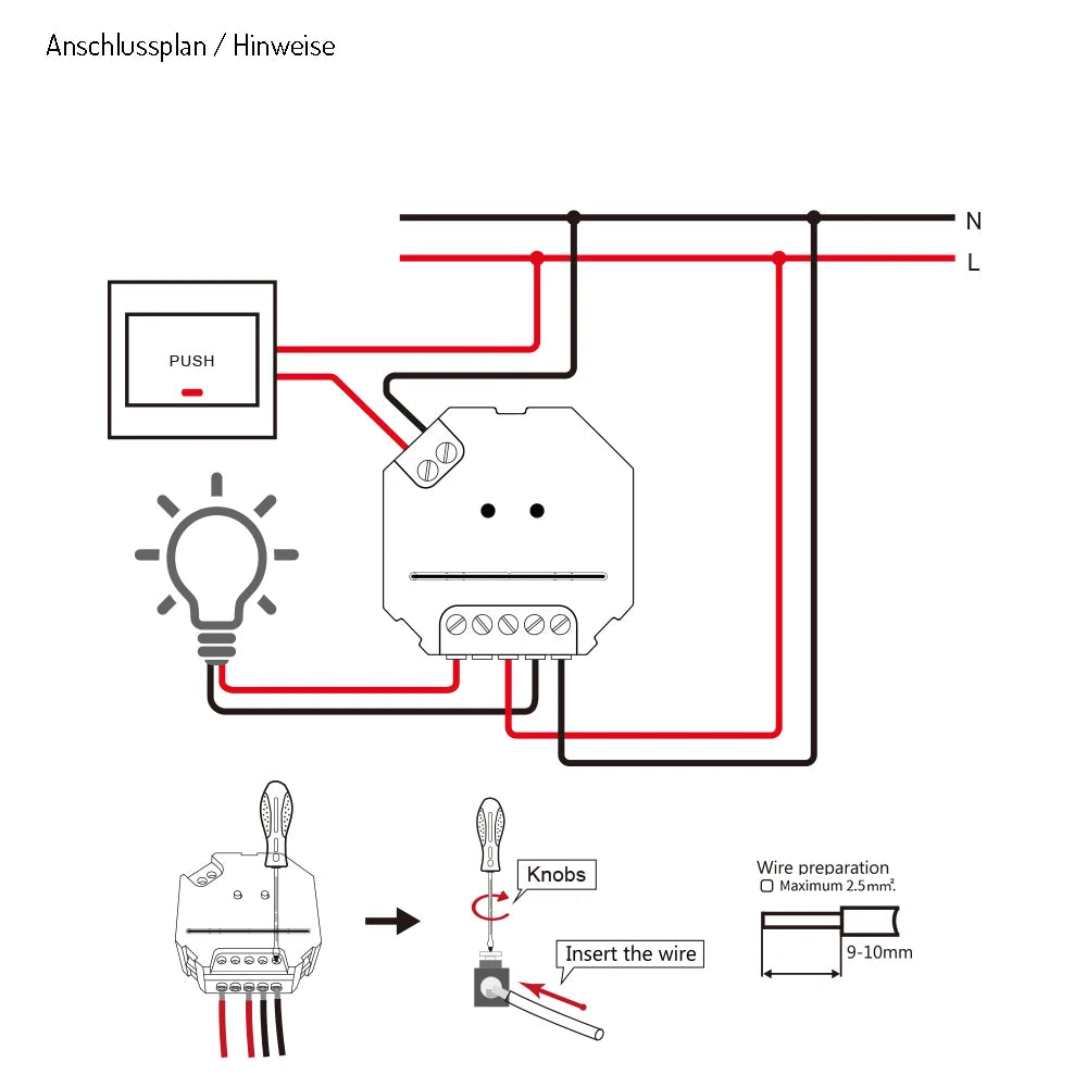 GLEDOPTO ZigBee Triac AC Dimmer GL-SD-001